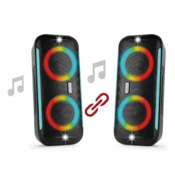 Artsound Lightbeats medium portable zwart speaker><noscript><img width=