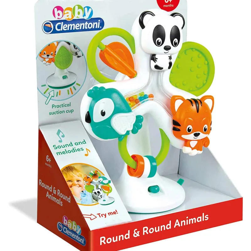 Clementoni Baby Ring en Ring Dieren voor hoge stoel> Baby & Peuter