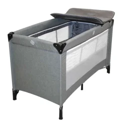 Baby reisbed (120x60x78cm) grijs met luierkussen> Babypark & Bed|Babymeubels
