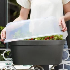 Balkonbak met deksel (65x28x25cm)> Gereedschap|Bloemen & Planten