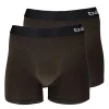 Bamboo Boxer (2 stuks) heren zwart> Textiel