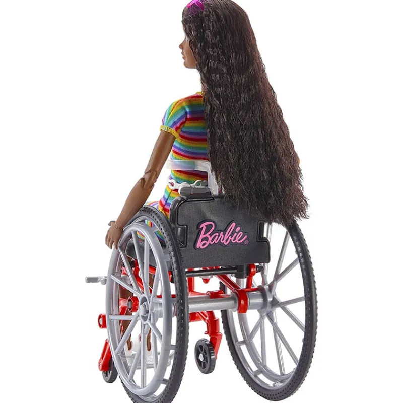 Barbie, Mattel Barbie Fashionista met rolstoel (pop 166)> Speelsets