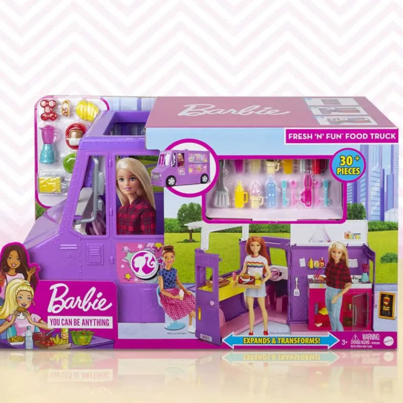 Barbie, Mattel Barbie Food Truck> Speelsets|Poppen