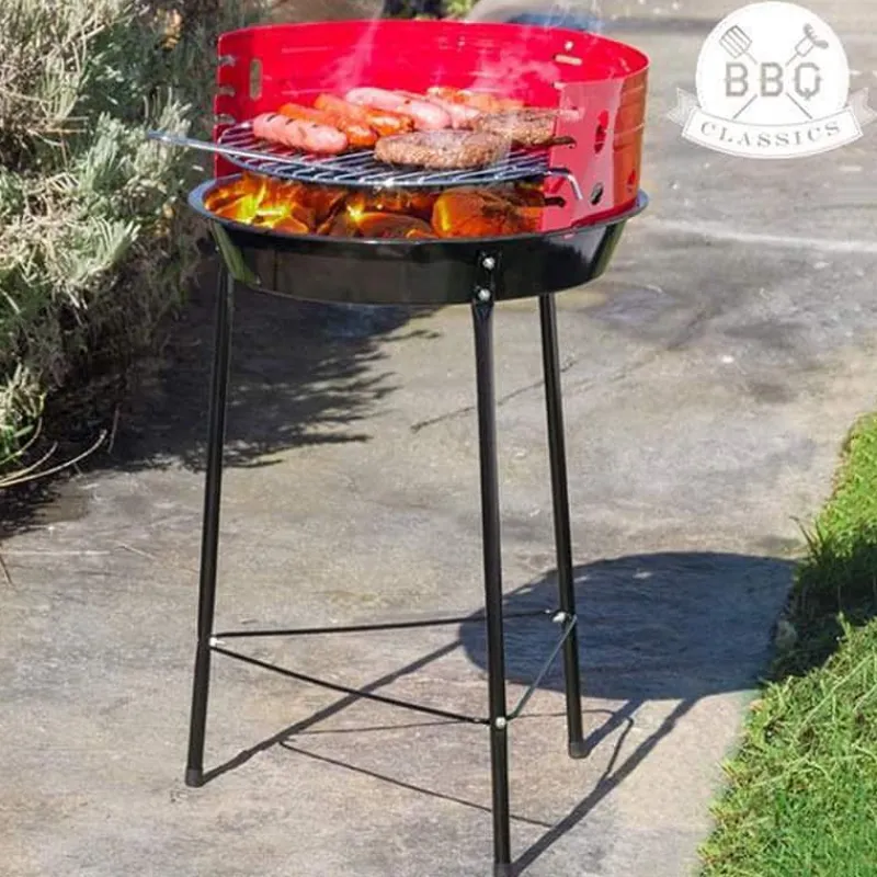 BBQ Barbecue half open (ø33cm) op 3 poten> Barbecue