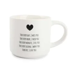 ONA Beker met tekst Amor 46cl> Koffie & Thee|Glazen & Bekers