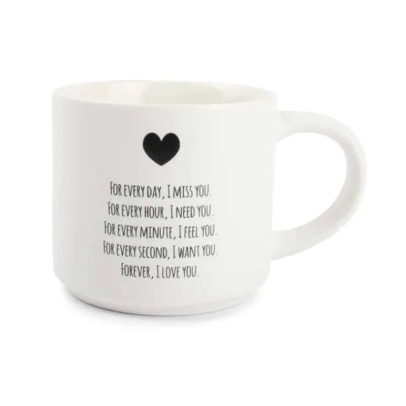 ONA Beker met tekst Amor 46cl> Koffie & Thee|Glazen & Bekers