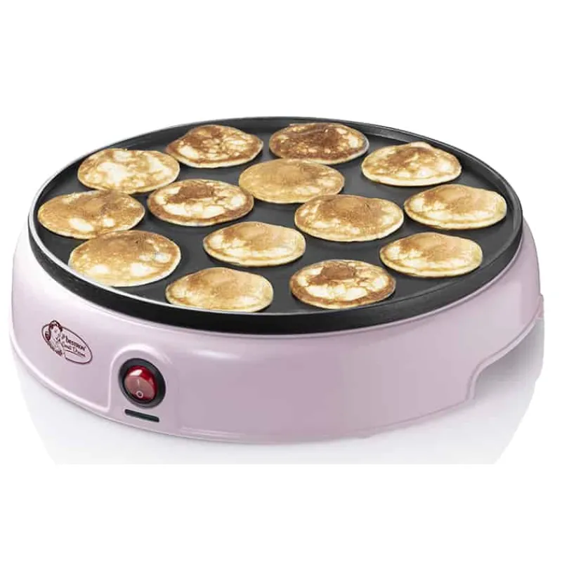 Bestron Poffertjesmaker voor 14 poffertjes (800 W) roze> Koken & Bakken|Keuken