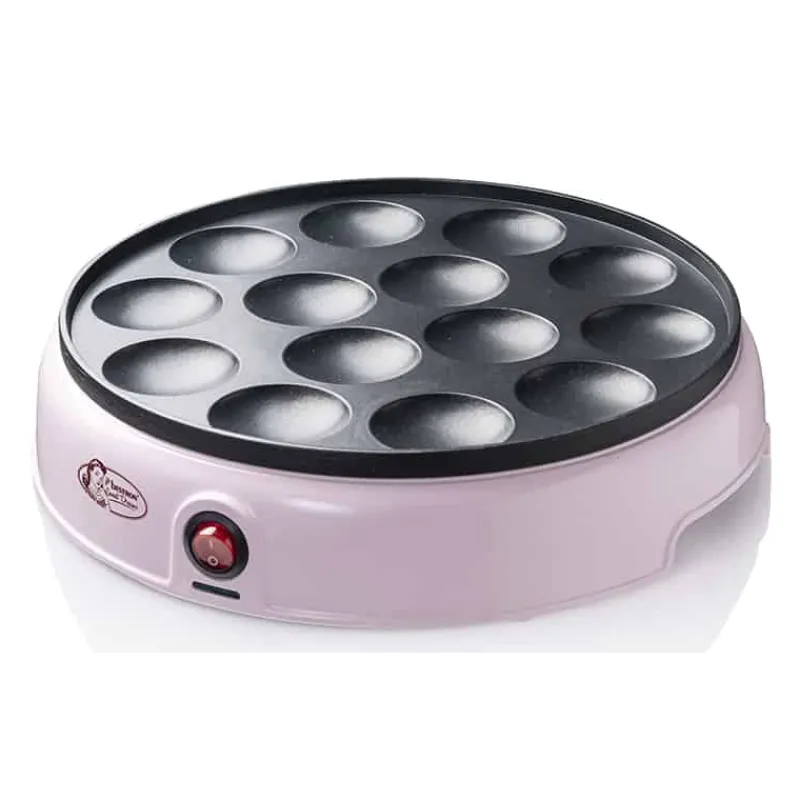 Bestron Poffertjesmaker voor 14 poffertjes (800 W) roze> Koken & Bakken|Keuken