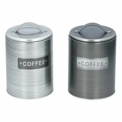Bewaarblik koffie (ø10,7×16,3cm) – 2 ass. kleur> Koffie & Thee
