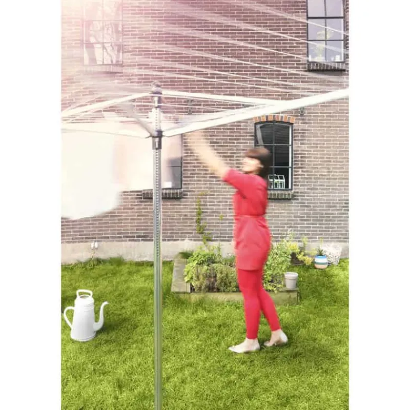 Brabantia Droogmolen Lift-O-Matic (50m) met metalen grondanker> Gereedschap