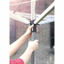 Brabantia Droogmolen Lift-O-Matic (50m) met metalen grondanker><noscript><img width=