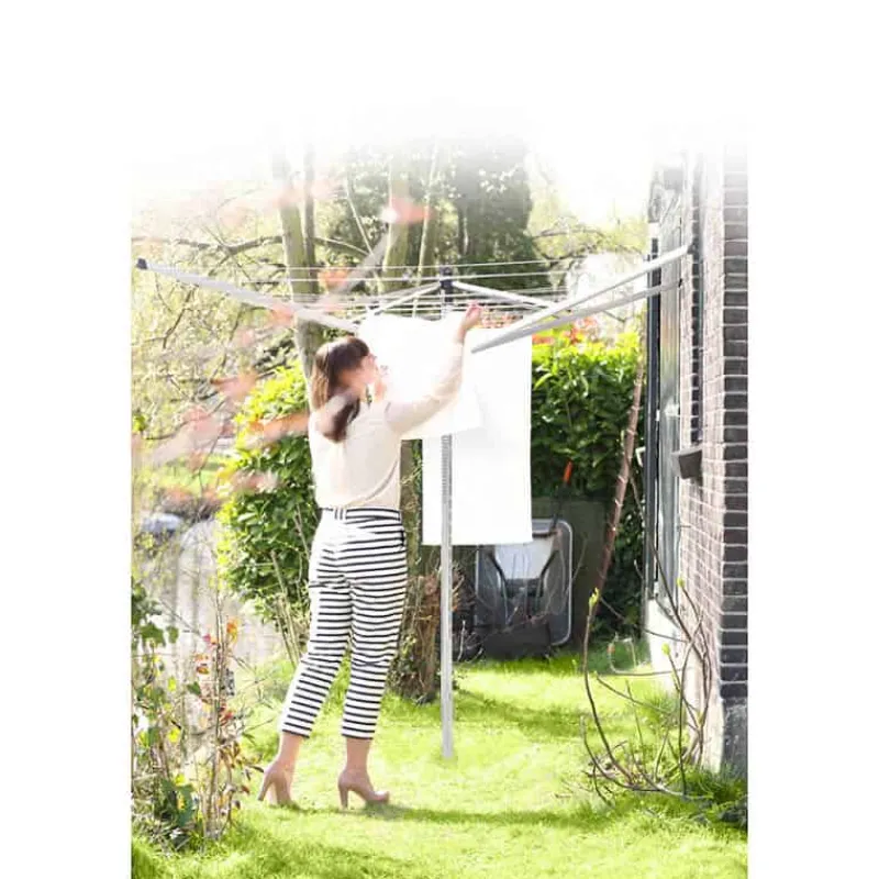 Brabantia Droogmolen Lift-O-Matic (50m) met metalen grondanker> Gereedschap