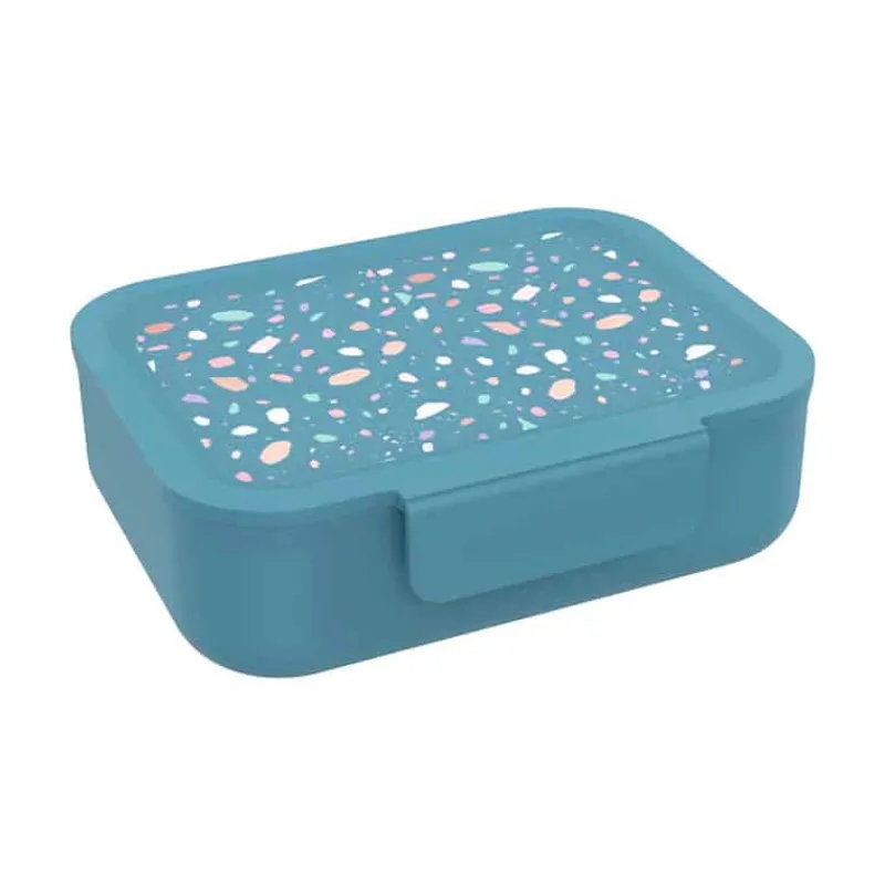Brooddoos Tastebox Terrazzo blue> Lunch