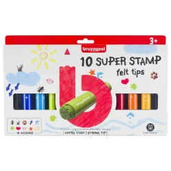 Bruynzeel Mega stempelstiften (10 stuks)> Schrijven & Tekenen|Educatief