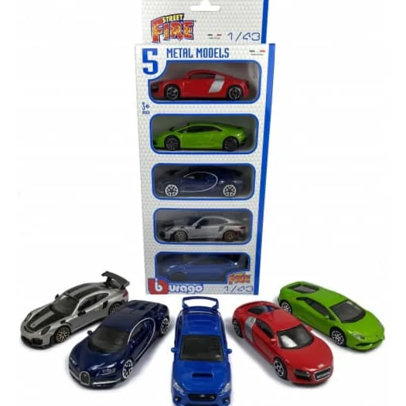 Burago 5-car set 1:43> 4 Wielen