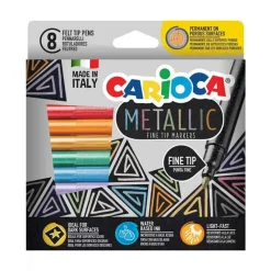 Carioca Fine Markers (8 stuks) Metallic> Creatief