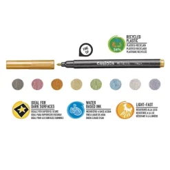 Carioca Fine Markers (8 stuks) Metallic> Creatief