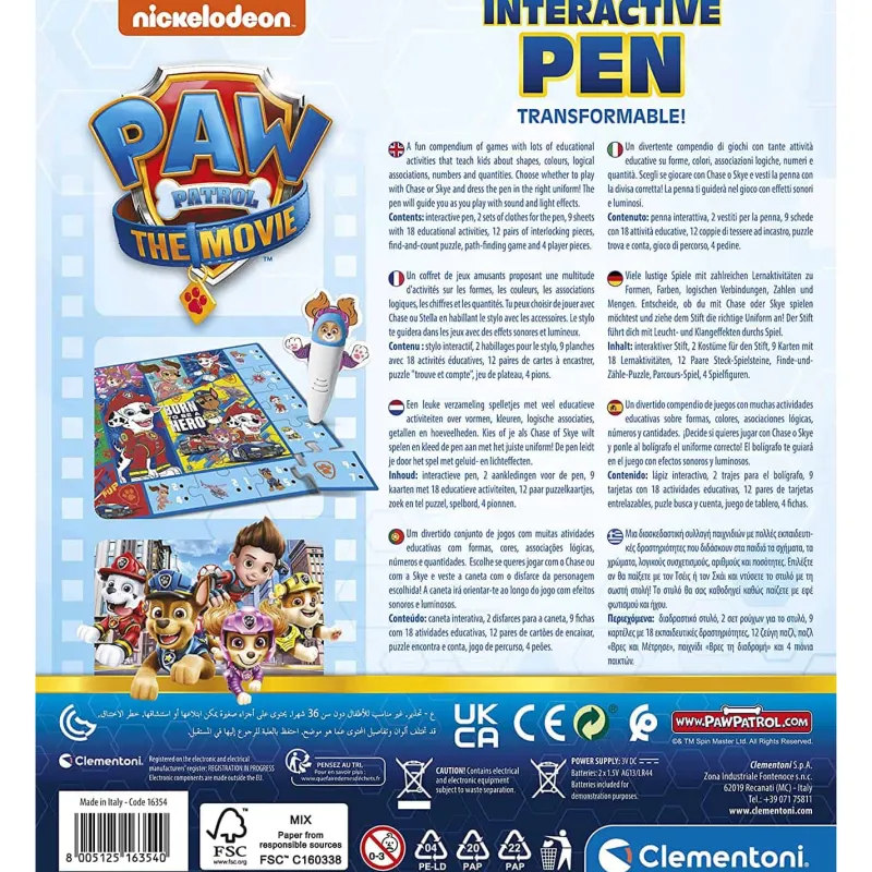 Clementoni Transformeerbare Pen Paw Patrol> Muziek & Elektronica|Interactief