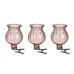 Clip vaas (ø4x6cm) glas 3 stuks> Pasen