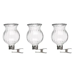 Clip vaas (ø4x6cm) glas 3 stuks> Pasen