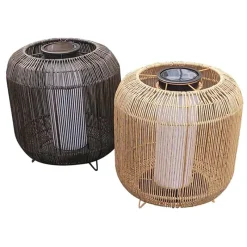 Colwood Lantaarn (ø30xh30cm) solar bruin/zwart> Verlichting|Tuinverlichting