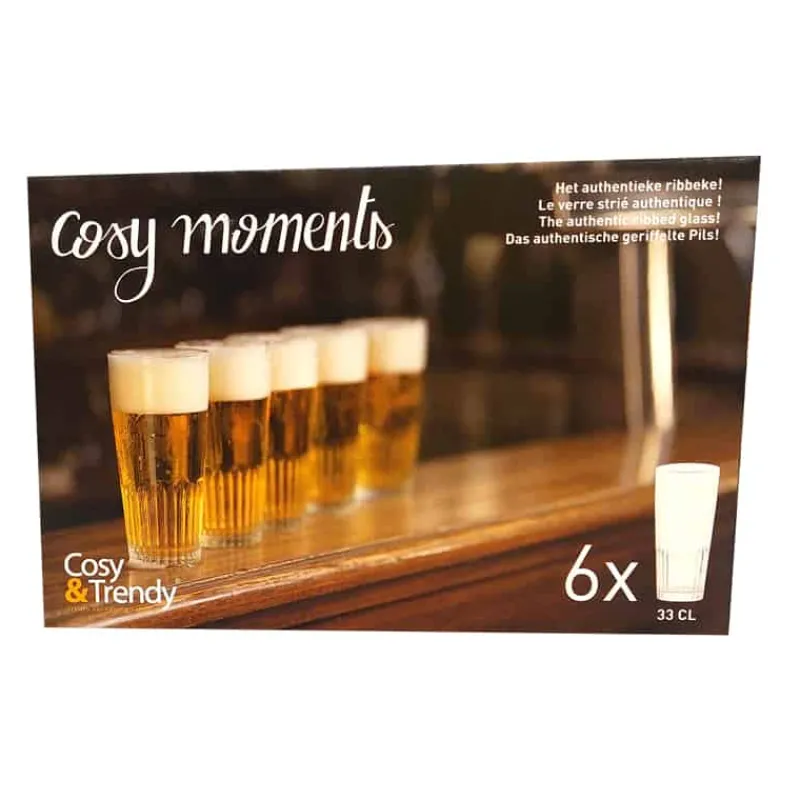 Cosy & Trendy set bierglazen – 6 stuks> Glazen & Bekers