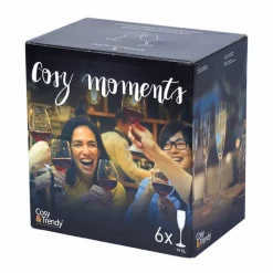 Cosy & Trendy Cosy Moments Set flute glazen (19cl) – 6 stuks> Glazen & Bekers
