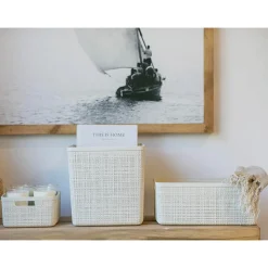 Curver Opbergbox Rechthoek 5L in jute, wit><noscript><img width=