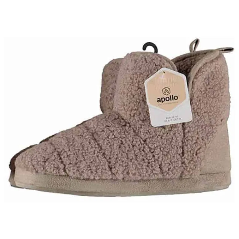 Dames Pantoffel Teddy Multi Beige> Kleding