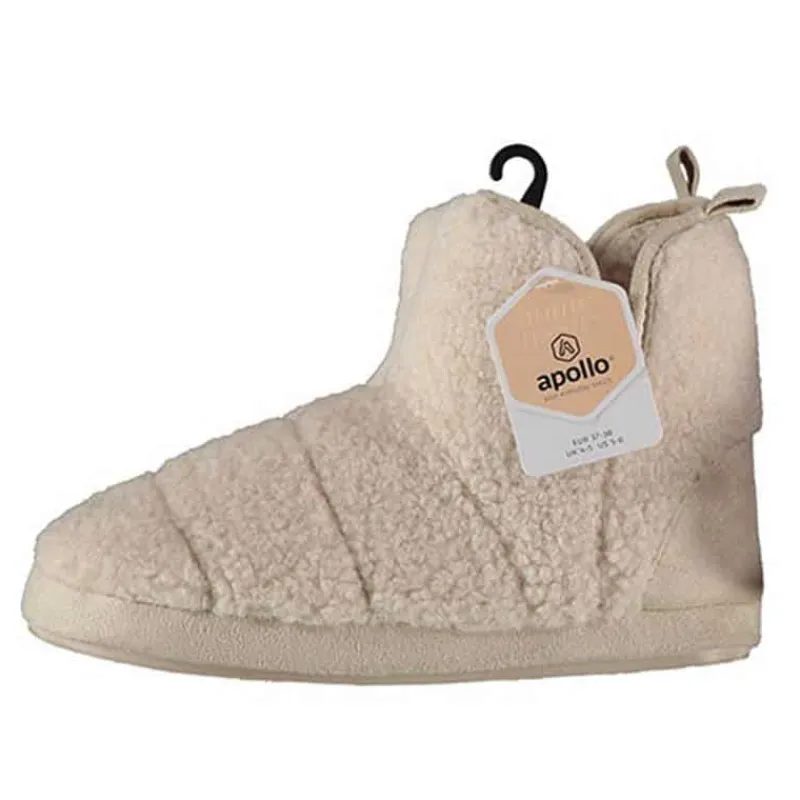Dames Pantoffel Teddy Multi Beige> Kleding