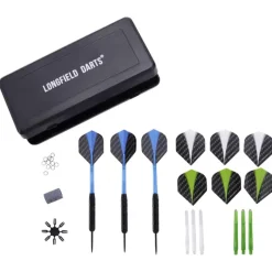 Engelhart Darts Longfield steel set black coated> Fiets & Sport