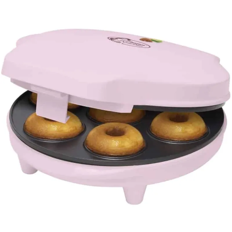 Bestron Donut Maker 6 Stuks 700W Roze> Koken & Bakken|Keuken
