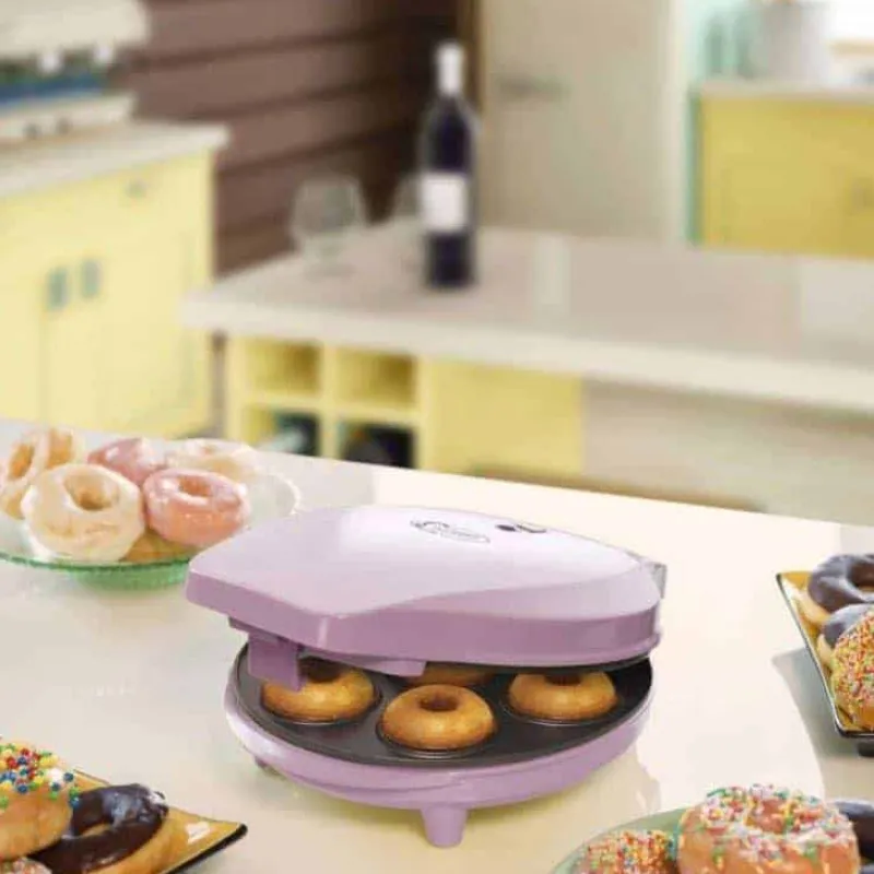 Bestron Donut Maker 6 Stuks 700W Roze> Koken & Bakken|Keuken