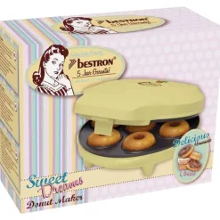 Bestron Donut Maker 6 Stuks 700W Vanille><noscript><img width=