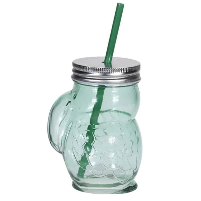 Drinkglas met rietje (14cm)> Glazen & Bekers|Decoratie