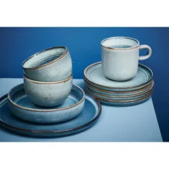 ONA Duna plat bord ø21cm blauw><noscript><img width=