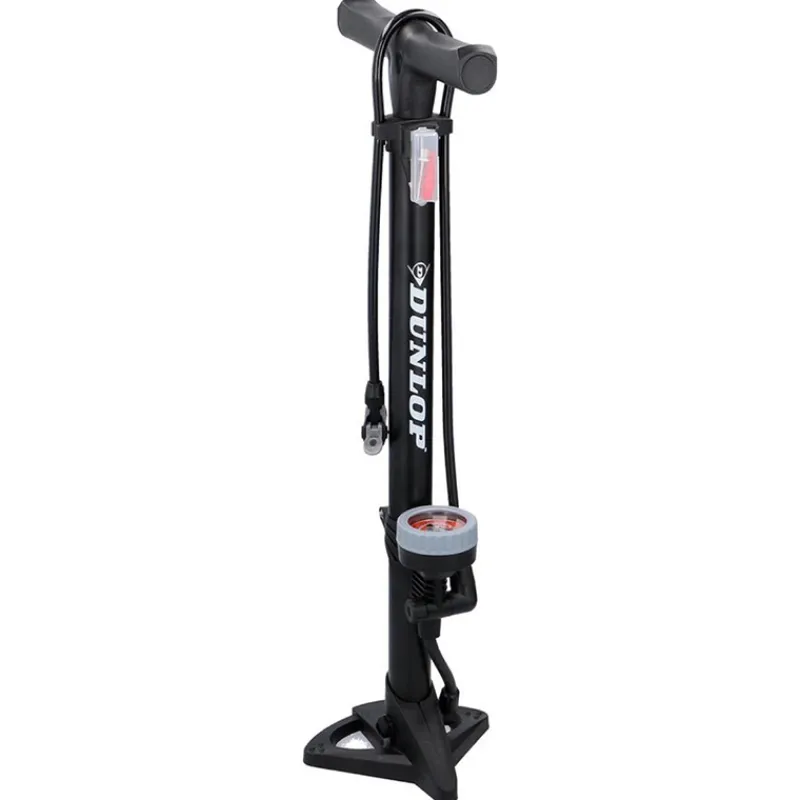 Dunlop Fietspomp en drukmeter op staander> Fiets & Auto|Fiets & Sport