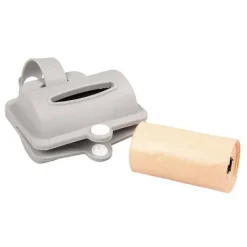 Duvo+ poepzakjes dispenser Silicone (8,2cm) grijs of roze> Hond