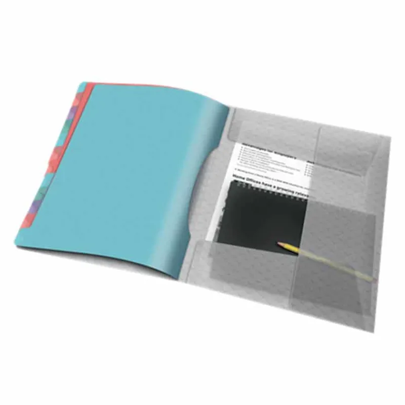 Esselte Divider book PP assortiment 12 tabs> Mappen & Ordners