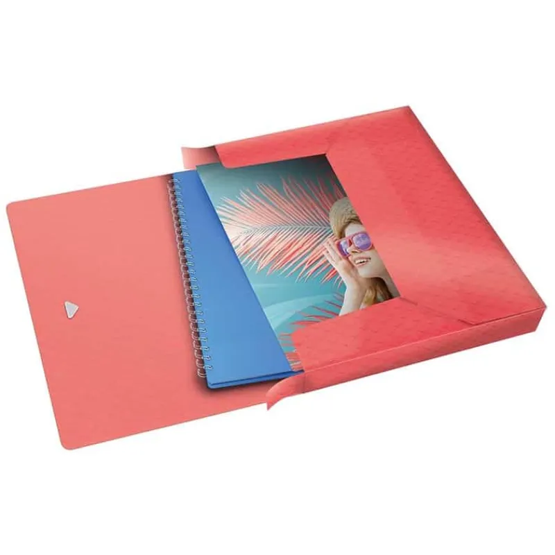 Esselte Documentenbox PP 25mm (A4) koraalkleur> Mappen & Ordners