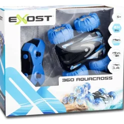 Exost 1:18 R/C 360° AquaCross amfibie stuntauto blauw><noscript><img width=