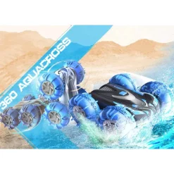 Exost 1:18 R/C 360° AquaCross amfibie stuntauto blauw><noscript><img width=