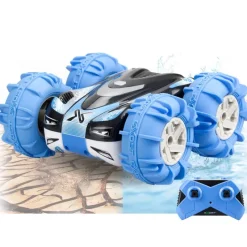 Exost 1:18 R/C 360° AquaCross amfibie stuntauto blauw><noscript><img width=