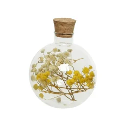 Fles glas (ø7xH9cm) met gedroogde bloemen></noscript> Pasen