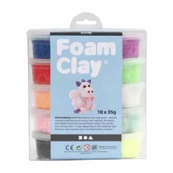 Foam Clay glitter (10x35gr)> Creatief