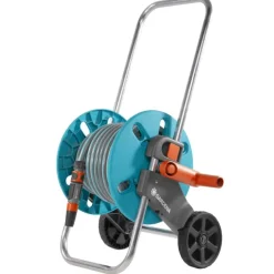 Gardena Slangenwagen M +20m. aquaroll gemonteerd> Gereedschap