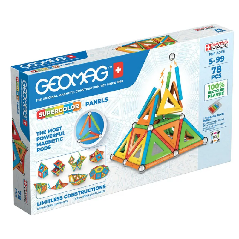Geomag Super Color recycled (78 stuks)> Creatief|Gezelschapspel