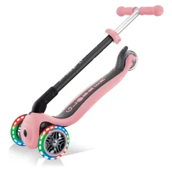 Maple Leaf Globber Go-Up met lichten, plooibaar, pastel roze> Fiets & Sport