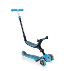 Maple Leaf Globber Go-Up met lichten, plooibaar, pastel blauw><noscript><img width=