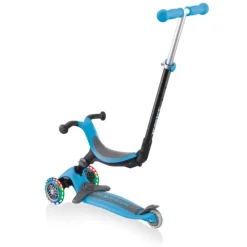 Maple Leaf Globber Go-Up met lichten, plooibaar, pastel blauw><noscript><img width=